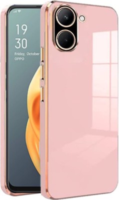 MOZIKON Back Cover for realme C33(Pink, 3D Case, Silicon, Pack of: 1)