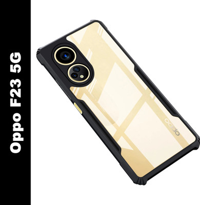 Micvir Back Cover for OPPO F23 5G(Transparent, Black, Shock Proof, Pack of: 1)