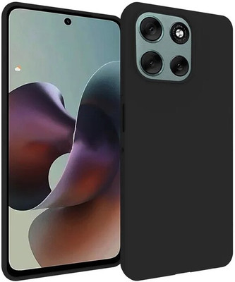 SmartPoint Back Cover for Motorola Moto G86 5G(Black, Flexible, Silicon, Pack of: 1)