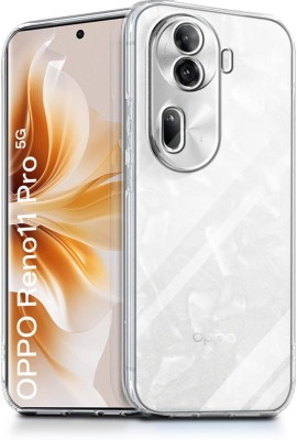 SnapStar Back Cover for Oppo Reno 11 Pro 5G(2MM Crystal Clear | Camera Protection | Soft & Flexible)(Transparent, Shock Proof, Silicon, Pack of: 1)
