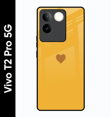 Hocopoco Back Cover for Vivo T2 Pro 5G(Yellow, Grip Case, Pack of: 1)