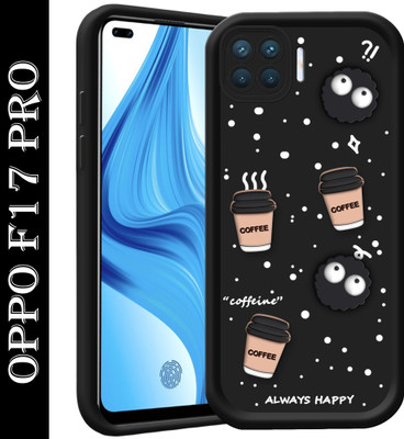 SMARTPOCKET Back Cover for Oppo F17 Pro(Black, 3D Case, Pack of: 1)