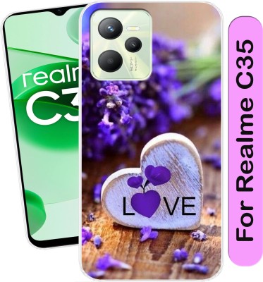 Hostprint Back Cover for Realme C35(Transparent, Flexible, Silicon, Pack of: 1)