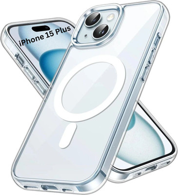 Flipkart SmartBuy Back Cover for Apple iPhone 15 Plus(Transparent, Magsafe, Pack of: 1)