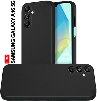 AESTMO Back Cover for Samsung Galaxy A16 5G(Black, Microfiber Lining, Silicon, Pack of: 1)