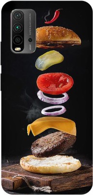 COVERJET Back Cover for Redmi 9 Power-BURGER- MASALA- MAKING- STYLE(Multicolor, Hard Case, Pack of: 1)