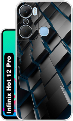 Case Club Back Cover for Infinix Hot 12 Pro(Black, Grip Case, Silicon, Pack of: 1)