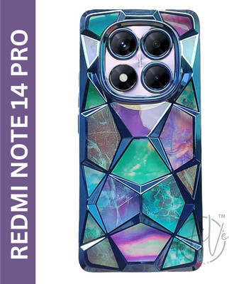 Hive Back Cover for Redmi Note 14 Pro 5G(Blue, Grip Case, Silicon, Pack of: 1)