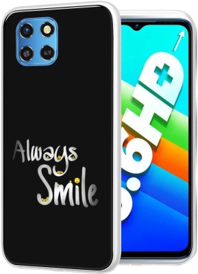 eBoggy Back Cover for Infinix Smart 6 HD(Black, White, Silicon, Pack of: 1)
