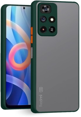 KrKis Back Cover for Redmi Note 11T 5G, Mi Redmi Note 11T 5G, Poco M4 Pro 5G(Green, Grip Case, Pack of: 1)