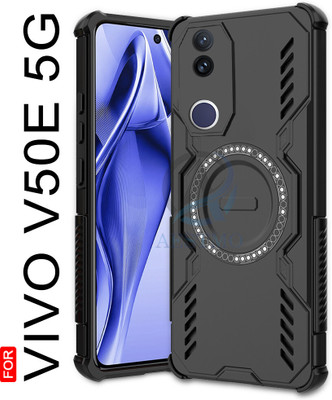AESTMO Back Cover for Vivo V50E 5G(Black, Rugged Armor, Pack of: 1)