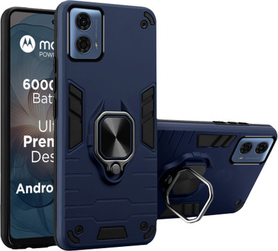 SMARTPOCKET Back Cover for MOTOROLA g24 Power, MOTO g24 Power, Moto g24 Power(Blue, Rugged Armor, Pack of: 1)