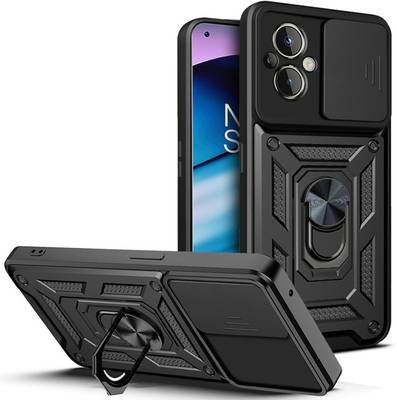 Moshking Back Cover for OPPO F21s Pro 5G, OPPO F21 Pro 5G, 360° Protection Rotate Ring Stand Slide Camera Mobile Case