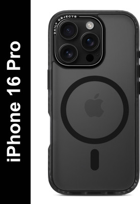 DailyObjects Back Cover for iPhone 16 Pro(Black, Magsafe, Pack of: 1)