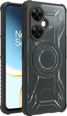 KartV Back Cover for OnePlus Nord CE 3 Lite 5G, OnePlus Nord CE 3 Lite(Black, Transparent, Camera Bump Protector, Pack of: 1)