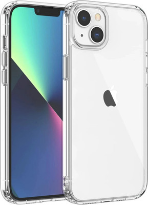LAMANIYA Back Cover for Apple iPhone 13(Transparent, Flexible, Silicon, Pack of: 1)