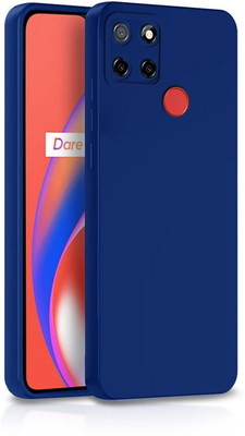 ZAMN Back Cover for REALME NARZO 30A(Blue, Silicon, Pack of: 1)
