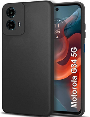 KGL KING Pouch for Motorola Moto G34 5G, Moto G34 5G(Black, Matte Finish, Silicon, Pack of: 1)