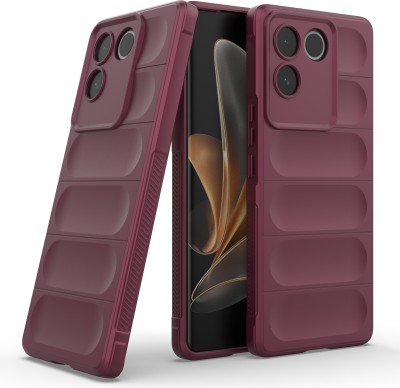 GLOBAL NOMAD Back Cover for Vivo T2 Pro 5G(Maroon, 3D Case, Silicon, Pack of: 1)