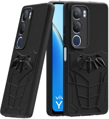 LENIENT Back Cover for vivo Y29 5G, Vivo Y19s(Black, 3D Case, Pack of: 1)