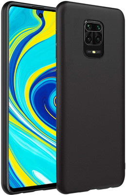 MobiSpiff Back Cover for Xiaomi Redmi Note 9 Pro(Black, Camera Bump Protector, Silicon, Pack of: 1)