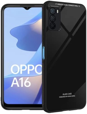 Infigo Back Cover for Oppo A16(Black, Dual Protection, Pack of: 1)