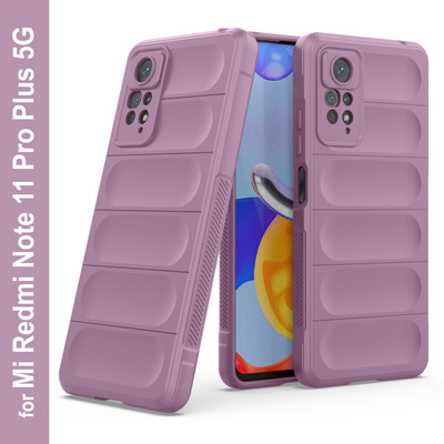 GLOBAL NOMAD Back Cover for Mi Redmi Note 11 Pro Plus 5G(Purple, Grip Case, Silicon, Pack of: 1)