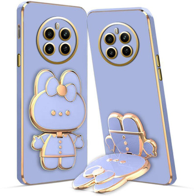 RESOURIS Back Cover for realme P1 5G(Blue, Gold, Cases with Holder, Pack of: 1)