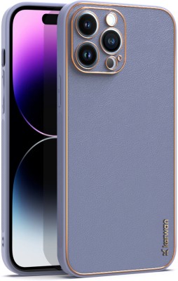 KARWAN Back Cover for IPHONE-14-PRO(Purple, Shock Proof, Pack of: 1)