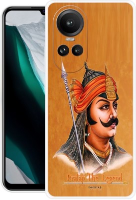 FEBOS Back Cover for OPPO Reno10 Pro 5G, Maharana, Pratap, Mevar, King, 58(Orange, Flexible, Pack of: 1)