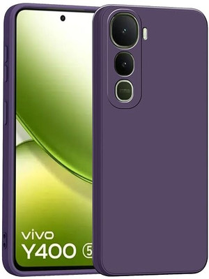 caseraga Back Cover for Vivo Y400 5G / Soft Matte / TPU Shockproof Back Cover Case(Purple, Matte Finish, Pack of: 1)