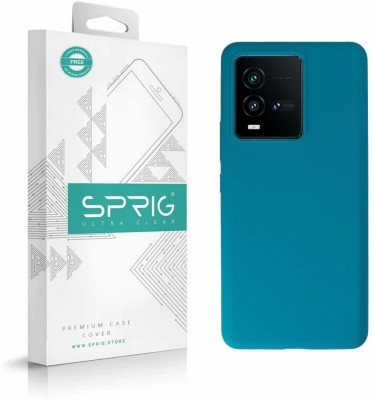 Sprig Liquid Silicone Back Cover for IQOO 9T 5G, IQOO 9T(Blue, Shock Proof, Silicon, Pack of: 1)