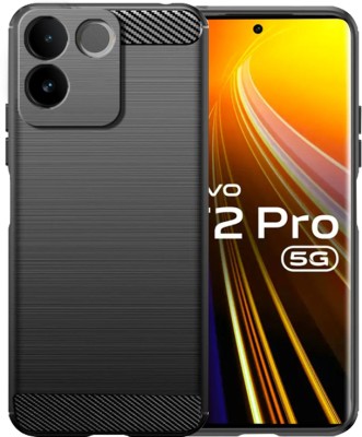 HUPSHY Back Cover for vivo T2 Pro 5G(Black, Flexible, Silicon, Pack of: 1)