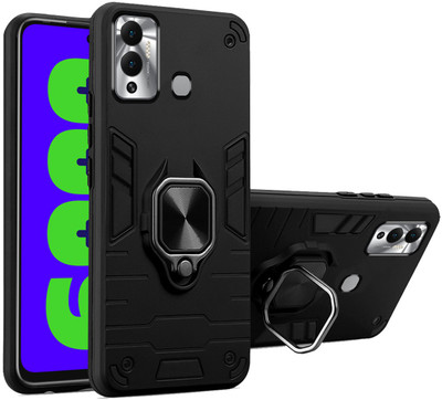 Wowcase Back Cover for Infinix Hot 12 Play(Black, Shock Proof, Pack of: 1)