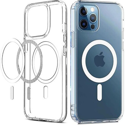 ANN Back Cover for Apple iphone 13 pro, Mag-Safe Wireless Charging, Stronger suction,Faster Charging(Transparent, Hard Case, Pack of: 1)