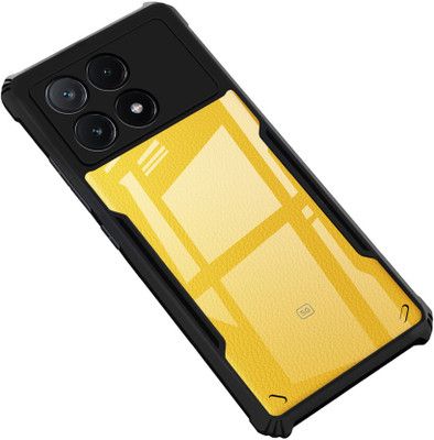 DMJHP Back Cover for Poco X6 Pro 5G(Black, Camera Bump Protector, Pack of: 1)