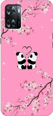 Kotuku Back Cover for Oppo A57 2022 Cute Panda Love Back Cover(Multicolor, Flexible, Silicon, Pack of: 1)