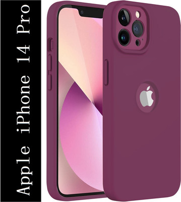 Flipkart SmartBuy Back Cover for Apple iPhone 14 Pro(Maroon, Camera Bump Protector, Silicon, Pack of: 1)