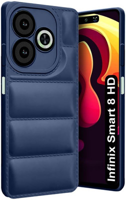 Micvir Back Cover for Infinix SMART 8 HD(Blue, Camera Bump Protector, Pack of: 1)