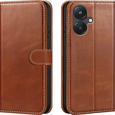 Forego Back Cover for Xiaomi Redmi 13C 5G(Brown, Cases with Holder, Pack of: 1)