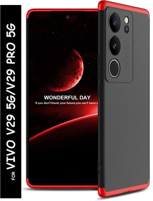 KWINE CASE Back Cover for Vivo V29 Pro 5G(Red, Black, Dual Protection, Pack of: 1)
