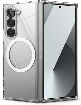 AMEYAA Back Cover for Samsung Galaxy Z Fold 3 Magsafe Soft TPU Bumper & Hard PC Crystal Clear Anti-Yellow(Transparent, Shock Proof, Pack of: 1)