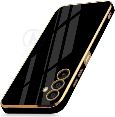 AESTMO Back Cover for Samsung M35 5G(Black, Gold, Dual Protection, Silicon, Pack of: 1)