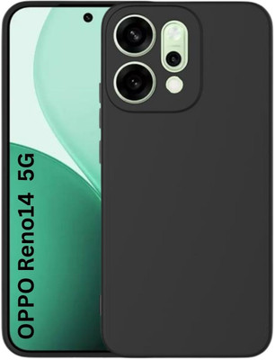 KWINE CASE Back Cover for OPPO Reno14 5G(Black, Grip Case, Silicon, Pack of: 1)