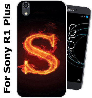 CaseZill Back Cover for Sony Xperia R1 Plus Dual(Black, Orange, Silicon, Pack of: 1)