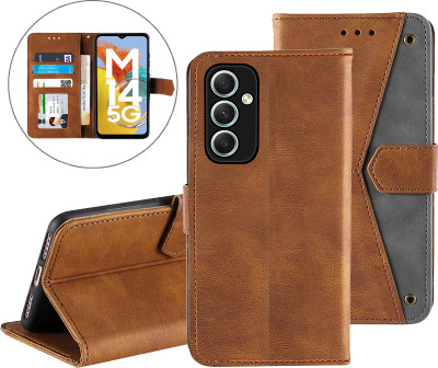 Autofocus Back Cover for Samsung Galaxy M14 5G(Brown, Magnetic Case, Pack of: 1)