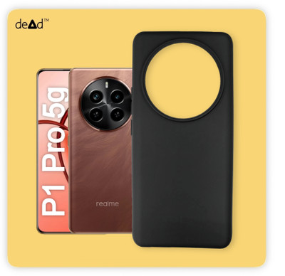 dead Back Cover for realme P1 Pro 5G(Black, Grip Case, Pack of: 1)