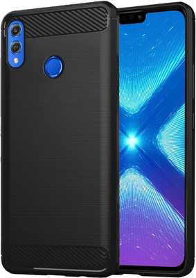 Pikkme Back Cover for Honor 8X(Black, Camera Bump Protector, Pack of: 1)