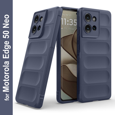 Zapcase Back Cover for Motorola Edge 50 Neo(Blue, 3D Case, Silicon, Pack of: 1)