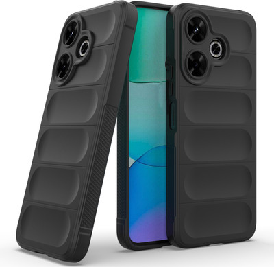 GLOBAL NOMAD Back Cover for Mi Redmi 13 5G(Black, 3D Case, Silicon, Pack of: 1)